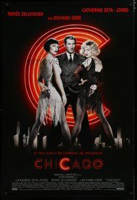 6e175 CHICAGO switched style int'l 1sh '02 Renee Zellweger & Catherine Zeta-Jones, Richard Gere!