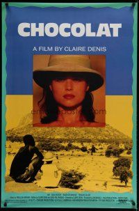 6e180 CHOCOLAT 1sh '88 a film by Claire Denis set in West Africa, cool image!