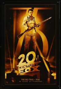 6e014 20TH CENTURY FOX 75TH ANNIVERSARY commercial poster '10 John Wayne in Big Trail!