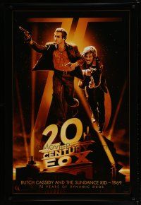 6e006 20TH CENTURY FOX 75TH ANNIVERSARY commercial poster '10 Butch Cassidy and the Sundance Kid!
