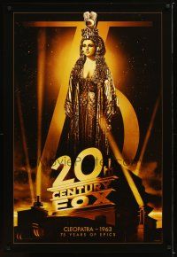 6e008 20TH CENTURY FOX 75TH ANNIVERSARY commercial poster '10 Elizabeth Taylor in Cleopatra!