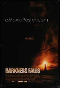 6e229 DARKNESS FALLS int'l advance DS 1sh '03 creepy image of tooth fairy & lighthouse!