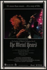 6e240 DECLINE OF WESTERN CIVILIZATION 2 1sh '88 The Metal Years, Dave Mustaine from Megadeth!