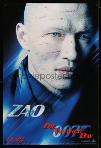 6e249 DIE ANOTHER DAY teaser 1sh '02 close-up of Rick Yune as Zao!