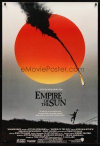 6e279 EMPIRE OF THE SUN advance 1sh '87 Stephen Spielberg, John Malkovich, first Christian Bale!