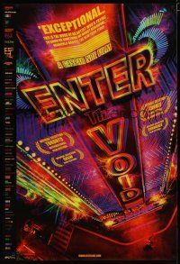 6e290 ENTER THE VOID 1sh '09 directed by Gaspar Noe, striking colorful image!