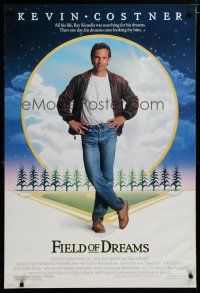 6e305 FIELD OF DREAMS DS 1sh '89 Kevin Costner baseball classic, if you build it, they will come!