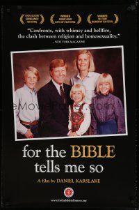 6e312 FOR THE BIBLE TELLS ME SO 1sh '07 Daniel G. Karslake, homosexuality & religion!