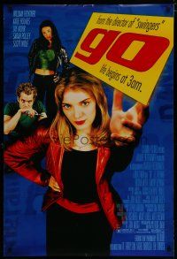 6e336 GO DS 1sh '99 Katie Holmes, Sarah Polley, drugs, directed by Doug Liman!