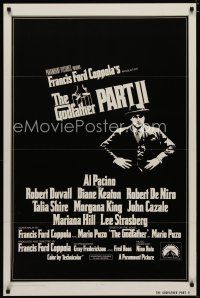 6e337 GODFATHER PART II int'l 1sh '74 Al Pacino in Francis Ford Coppola classic sequel!