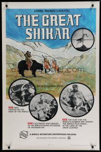 6e355 GREAT SHIKAR 1sh '70 Bert & Chris Klineburger hunting Marco Polo sheep in Afghanistan!