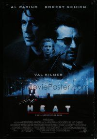 6e377 HEAT DS 1sh '95 Al Pacino, Robert De Niro, Val Kilmer, Michael Mann directed!