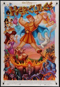 6e385 HERCULES DS 1sh '97 Walt Disney Ancient Greece fantasy cartoon, cool cast image!