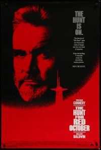 6e425 HUNT FOR RED OCTOBER DS 1sh '90 Russian military submarine captain Sean Connery!