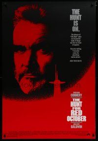 6e424 HUNT FOR RED OCTOBER 1sh '90 Russian military submarine captain Sean Connery, the hunt is on