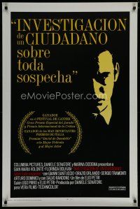 6e446 INVESTIGATION OF A CITIZEN ABOVE SUSPICION Spanish/U.S. 1sh '71 Gian Maria Volonte, film noir!