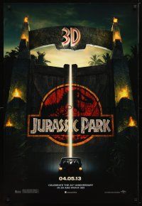 6e462 JURASSIC PARK teaser DS 1sh R13 Steven Spielberg, Richard Attenborough re-creates dinosaurs!