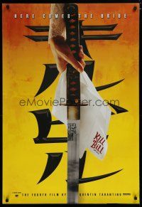 6e466 KILL BILL: VOL. 1 teaser 1sh '03 Quentin Tarantino, Uma Thurman, cool katana image!