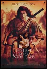 6e478 LAST OF THE MOHICANS 1sh '92 Daniel Day Lewis as adopted Native American!