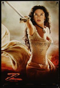 6e486 LEGEND OF ZORRO teaser DS 1sh '05 great image of super sexy Catherine Zeta-Jones!