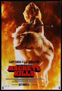 6e522 MACHETE KILLS teaser DS 1sh '13 image of sexy Lady Gaga as La Camaleon!