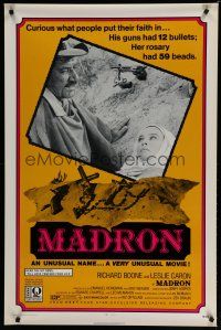 6e527 MADRON 1sh '70 tough guy cowboy Richard Boone & pretty nun Leslie Caron!