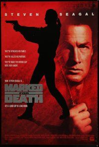 6e537 MARKED FOR DEATH int'l 1sh '90 tough guy Steven Seagal is a good cop in a bad mood!