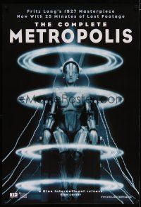 6e544 METROPOLIS 1sh R10 Fritz Lang classic, great b&w image of female robot!