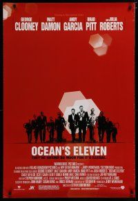6e574 OCEAN'S 11 DS 1sh '01 Steven Soderbergh, George Clooney, Matt Damon, Brad Pitt