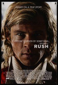 6e663 RUSH advance DS 1sh '13 Ron Howard directed, Chris Hemsworth as Formula 1 driver James Hunt!
