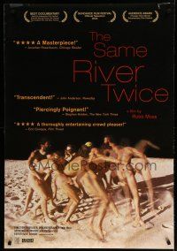 6e670 SAME RIVER TWICE 1sh '03 Robb Moss directed, naked hippies on drugs!