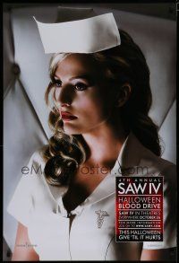 6e674 SAW IV blood drive poster '07 profile portrait image of sexy nurse!