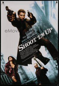 6e690 SHOOT 'EM UP int'l 1sh '07 Clive Owen, Paul Giamatti, sexy Monica Bellucci!