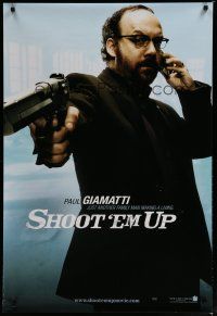 6e692 SHOOT 'EM UP teaser 1sh '07 Paul Giamatti, just another family man making a living!