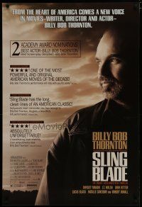 6e703 SLING BLADE reviews 1sh '96 great image of star & director Billy Bob Thornton!