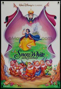 6e705 SNOW WHITE & THE SEVEN DWARFS DS 1sh R93 Walt Disney animated cartoon fantasy classic!