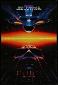 6e724 STAR TREK VI teaser 1sh '91 cool sci-fi image, The Undiscovered Country!