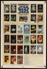 6e731 STAR WARS CHECKLIST Kilian 2-sided 1sh '85 great images of U.S. posters!