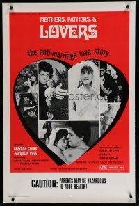 6e770 MOTHERS FATHERS & LOVERS 1sh '71 Mothers, Fathers & Lovers, the anti-marriage love story!