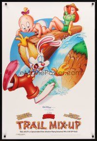 6e780 TRAIL MIX-UP DS 1sh '93 cartoon art Roger Rabbit, Baby Herman, Jessica Rabbit!