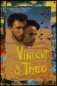 6e801 VINCENT & THEO 1sh '90 Robert Altman, Tim Roth as Vincent van Gogh, cool artwork!