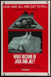 6e817 WHAT BECAME OF JACK & JILL 1sh '72 they're out to kill, to grandmother's house they go!