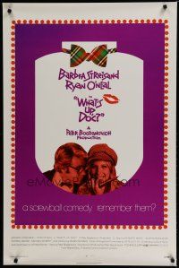 6e818 WHAT'S UP DOC 1sh '72 Barbra Streisand, Ryan O'Neal, directed by Peter Bogdanovich!
