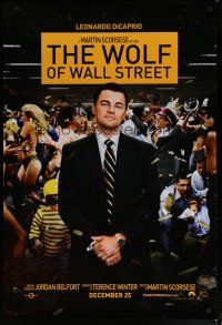6e834 WOLF OF WALL STREET teaser DS 1sh '13 Martin Scorsese directed, Leonardo DiCaprio!