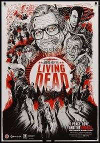 6e846 YEAR OF THE LIVING DEAD 1sh '13 wonderful art of George Romero & zombies by Gary Pullin!