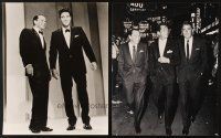 6f069 LOT OF 3 REPRO OVERSIZED STILLS '80s Elvis, Rat Pack in Vegas, Audrey Hepburn, Bogart!