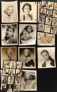 6f090 LOT OF 35 8x10 STILLS OF FEMALE ACTRESSES '40s-70s great portraits of pretty ladies!