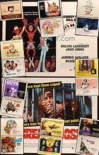 6f118 LOT OF 19 UNFOLDED HALF-SHEETS '70s-80s great images from a variety of different movies!