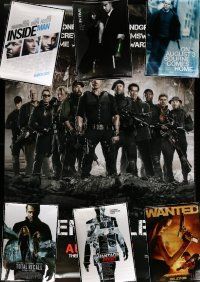 6f140 LOT OF 7 UNFOLDED DOUBLE-SIDED BUS STOP POSTERS '00s-10s Expendables 2, Total Recall!
