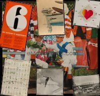 6f185 LOT OF 7 UNFOLDED AND FOLDED SPECIAL POSTERS '70s-90s a variety of different images!